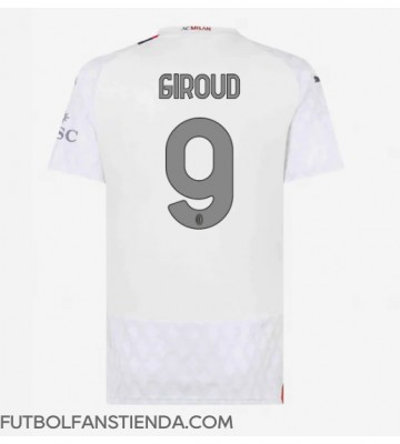 AC Milan Olivier Giroud #9 Segunda Equipación Mujer 2023-24 Manga Corta